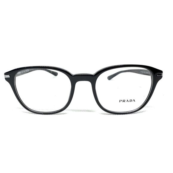 PRADA VPR 12W 1AB-1O1 BLACK SUNGLASSES UNISEX EYEGLASSES FRAMES 51-19-145 - Picture 1 of 7